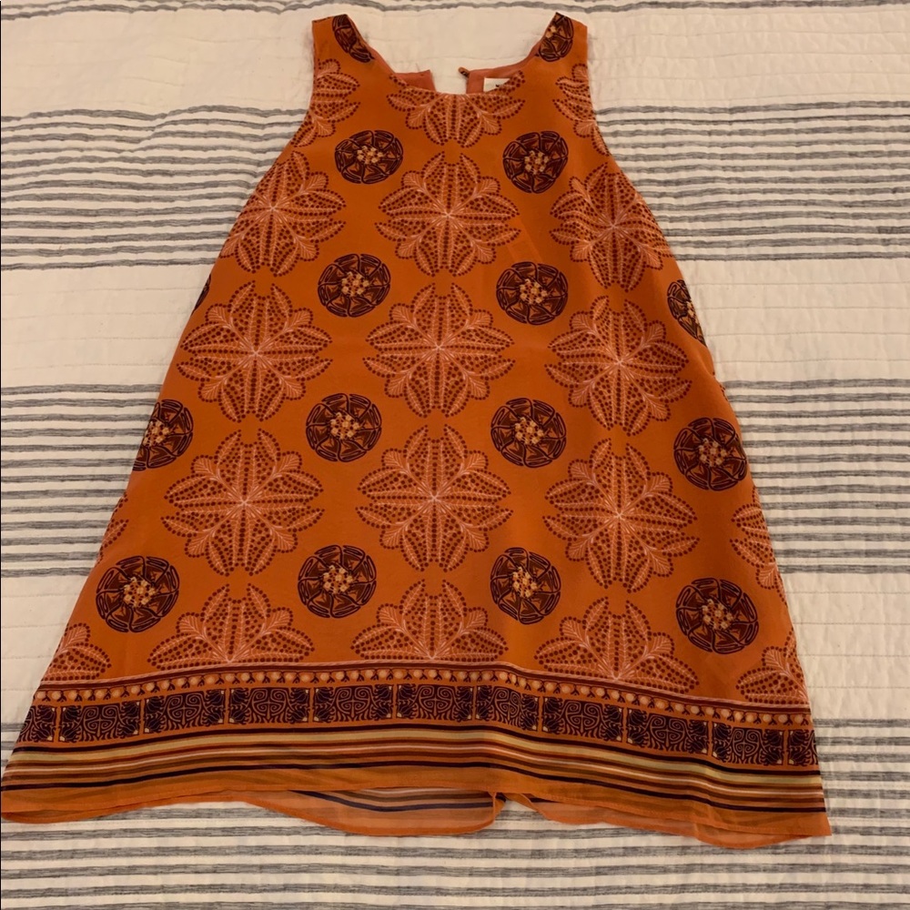 Burt orange halter blouse